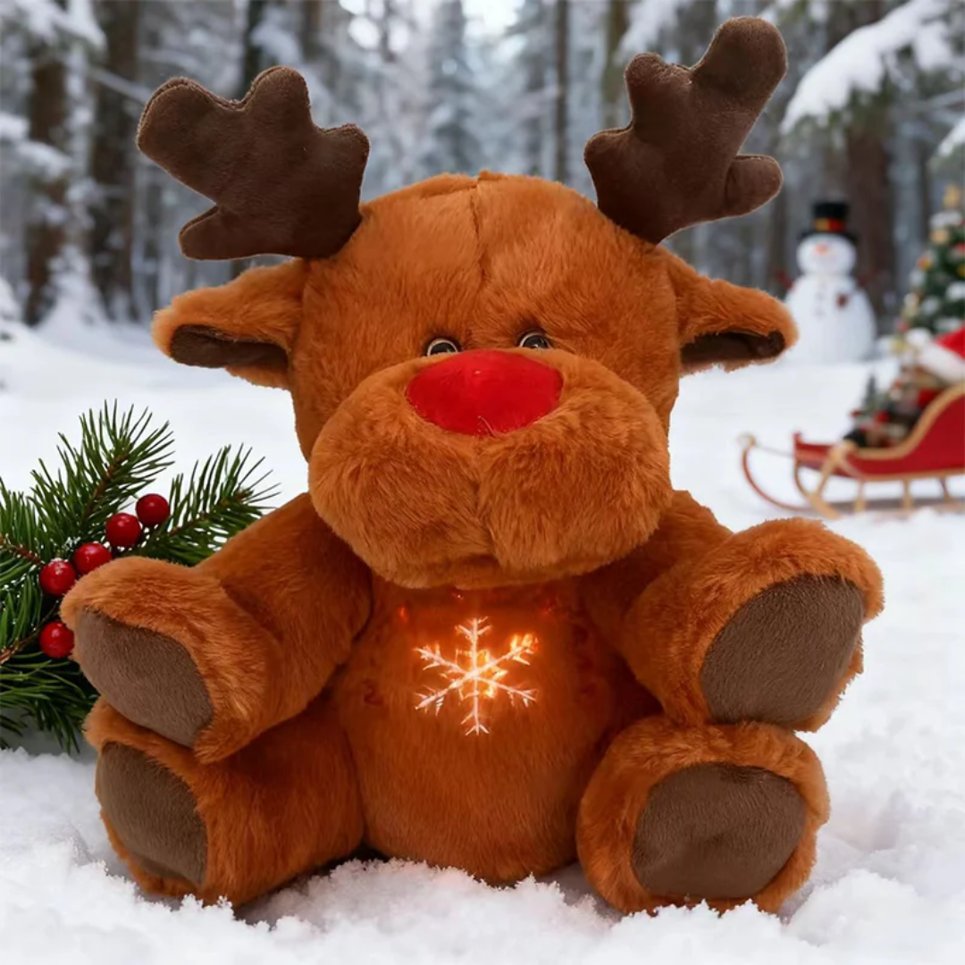 Reno de Peluche con Respiración
