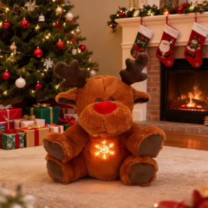 Reno de Peluche con Respiración
